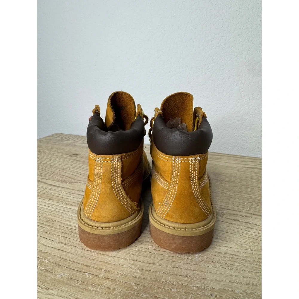 Timberland Wheat Nubuck 6 Inch Waterproof Premium Boots Toddler 8.5‎ M Outdoor